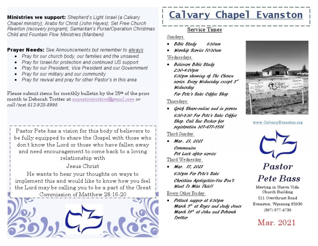 Calvary Evanston Wyoming March-2021-bulletin