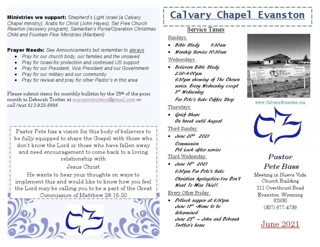 Calvary Evanston Wyoming June-2021-bulletin